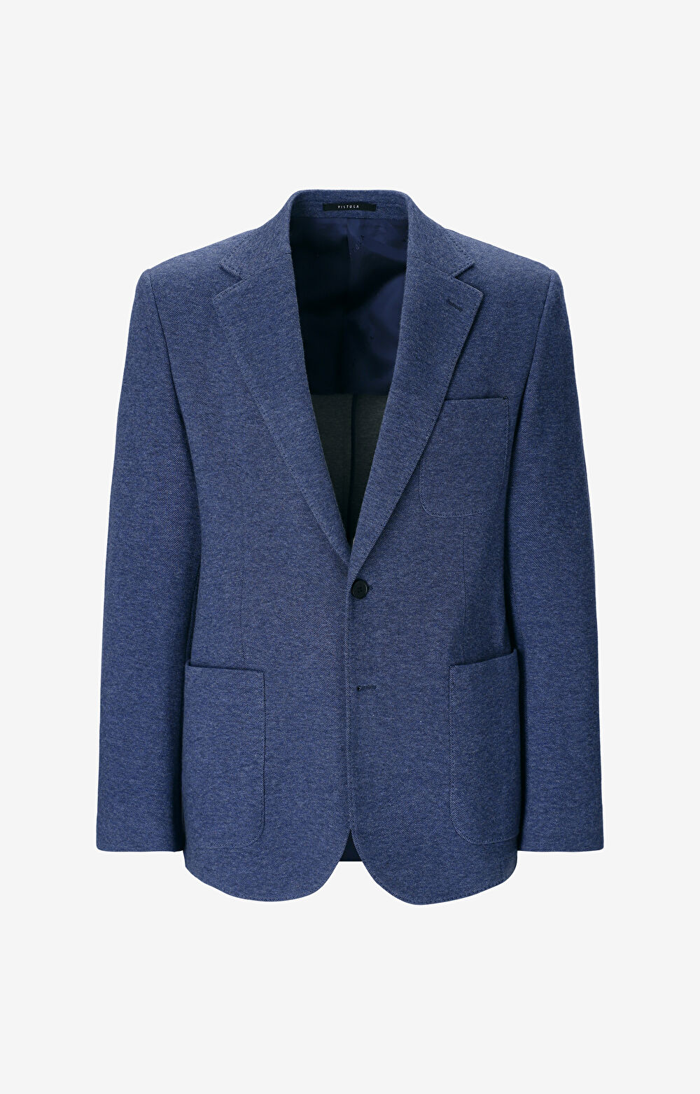 Marynarka slim z melanżowej dzianiny - 2