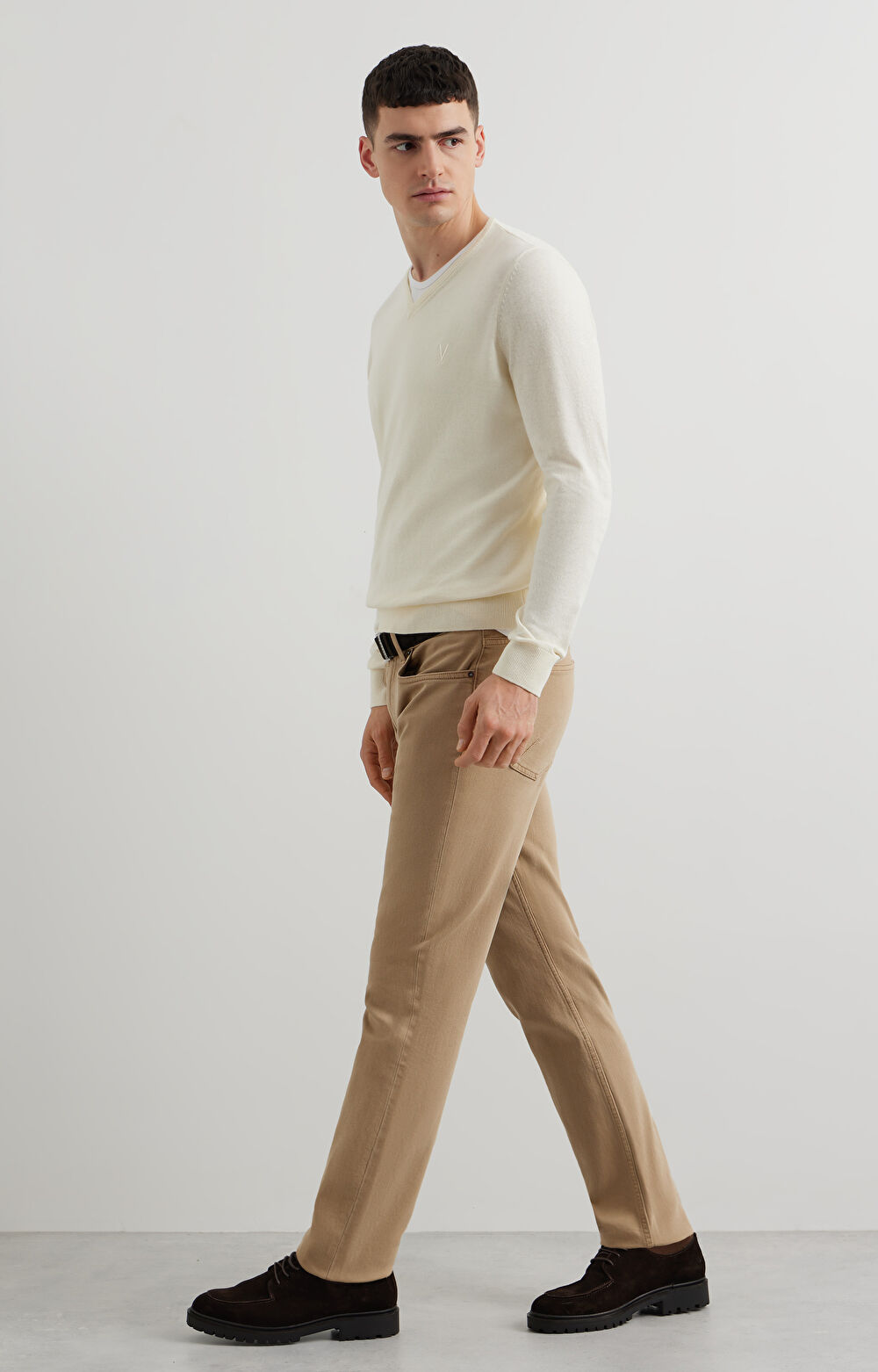 Sweter v-neck - 4