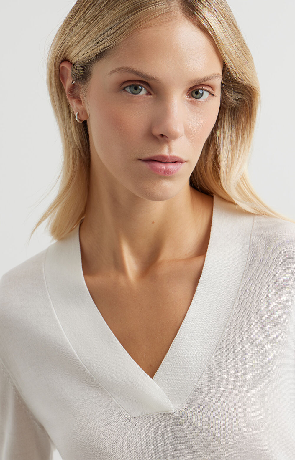 T-shirt swetrowy slim - 5