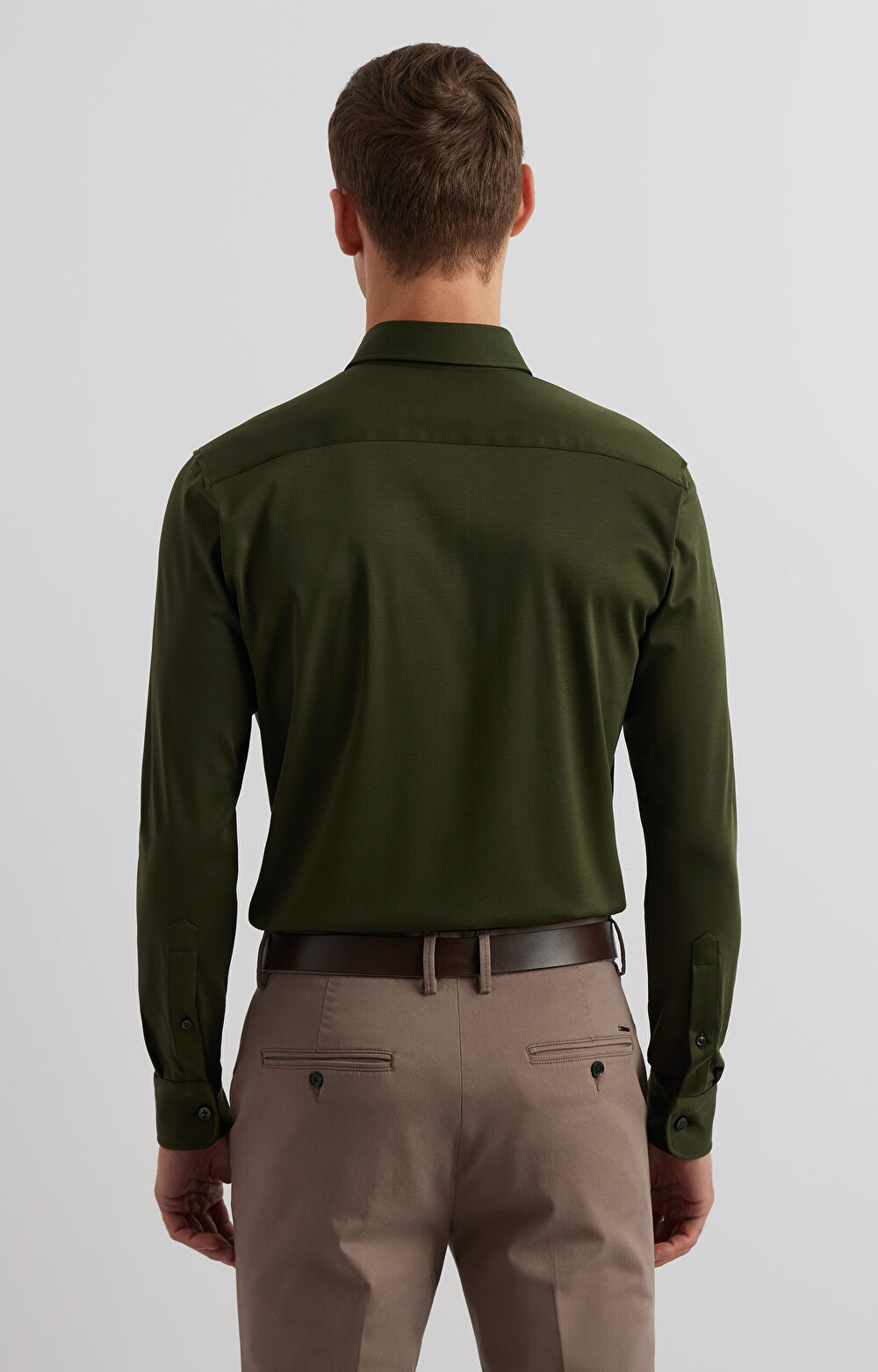 Dzianinowa koszula slim - 4