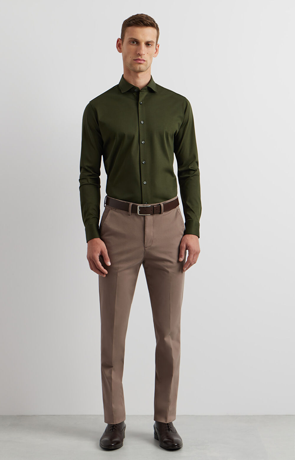 Dzianinowa koszula slim - 5