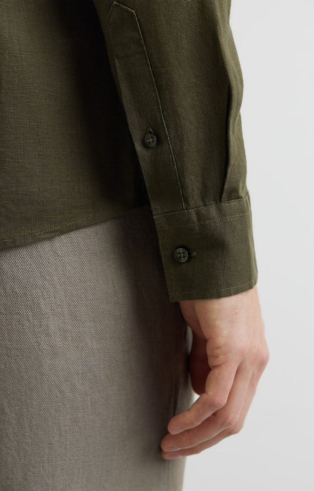 Lniana koszula regular - 6