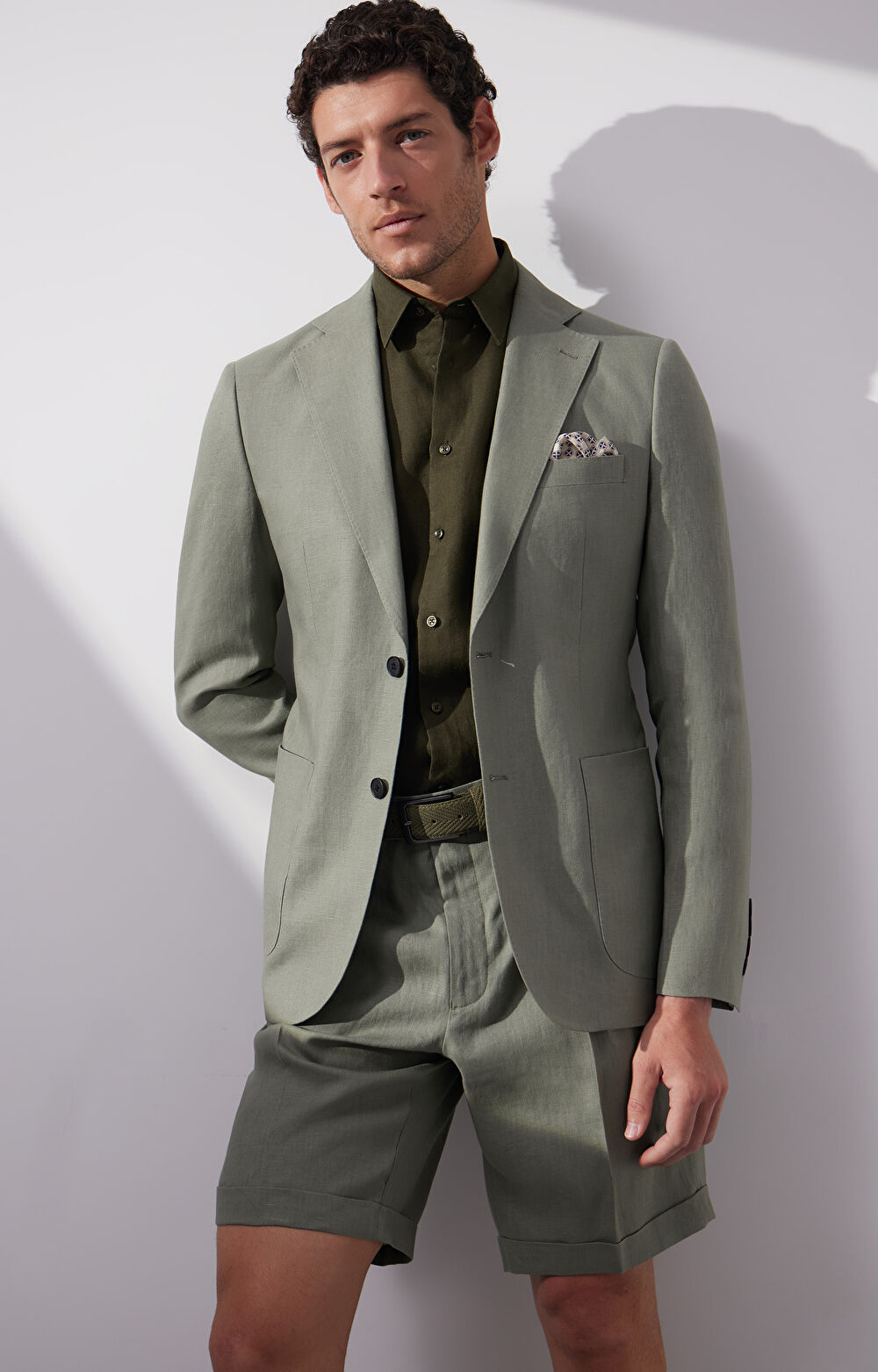 Lniana koszula regular - 7