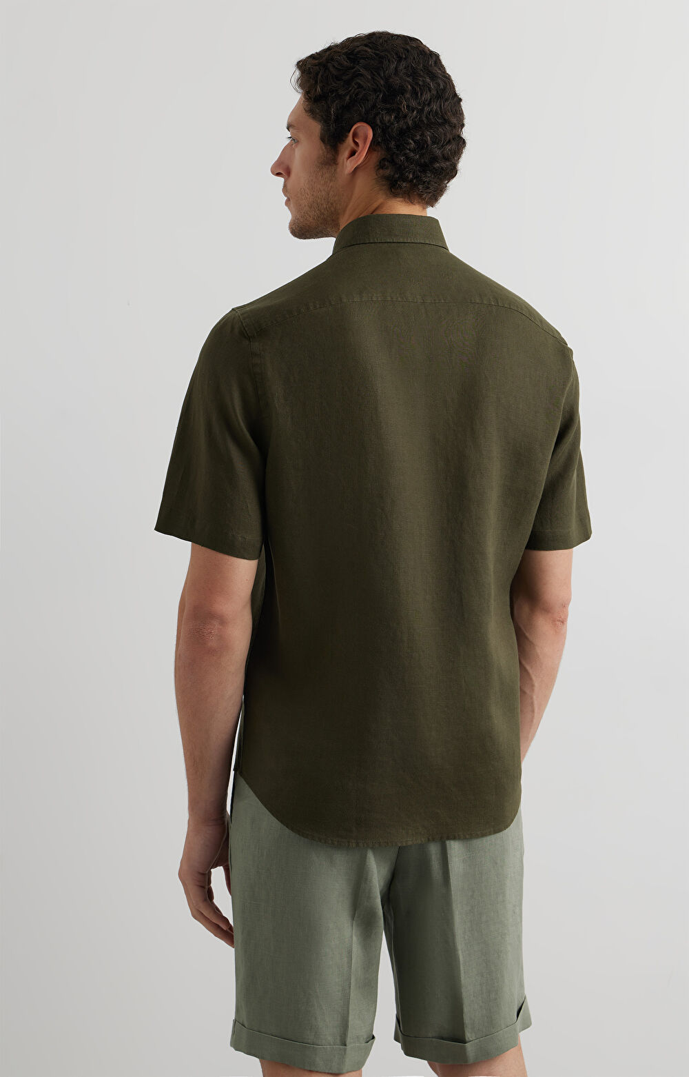 Lniana koszula regular - 4