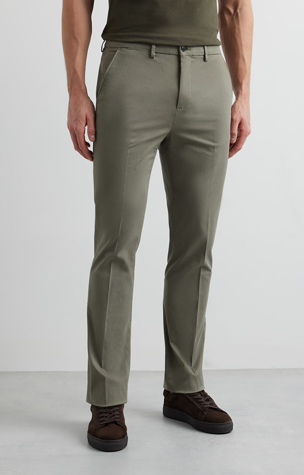 Oliwkowe spodnie VISTULA - 3