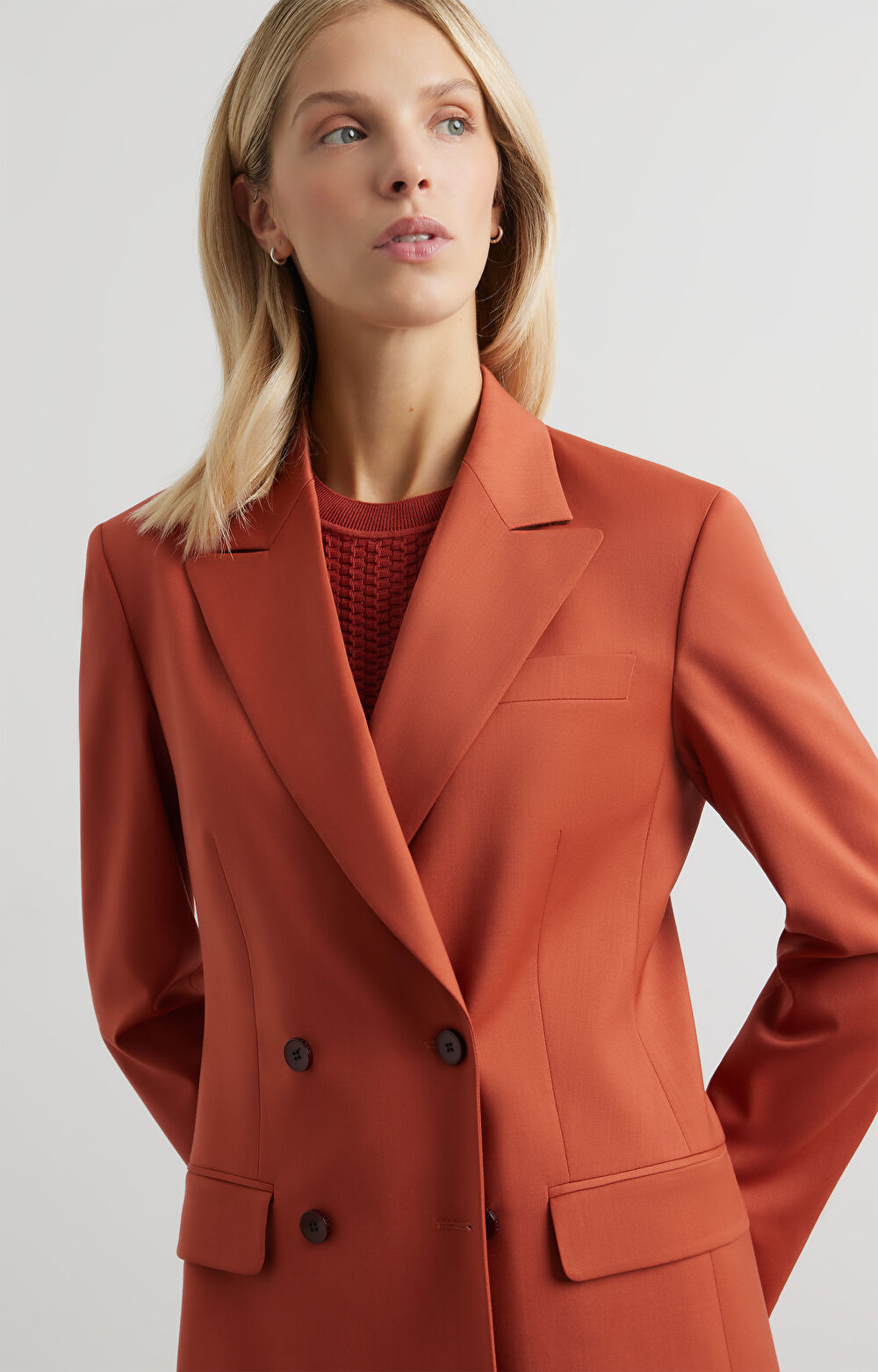 Dwurzędowa marynarka slim do garnituru - Mix&Match - 4