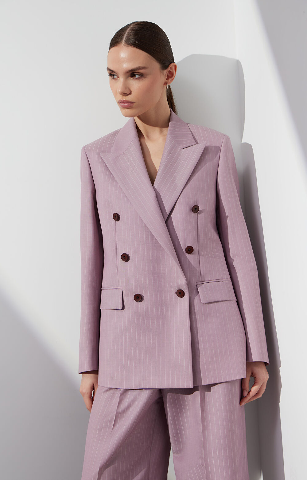 Dwurzędowa marynarka slim do garnituru - Mix&Match - 5