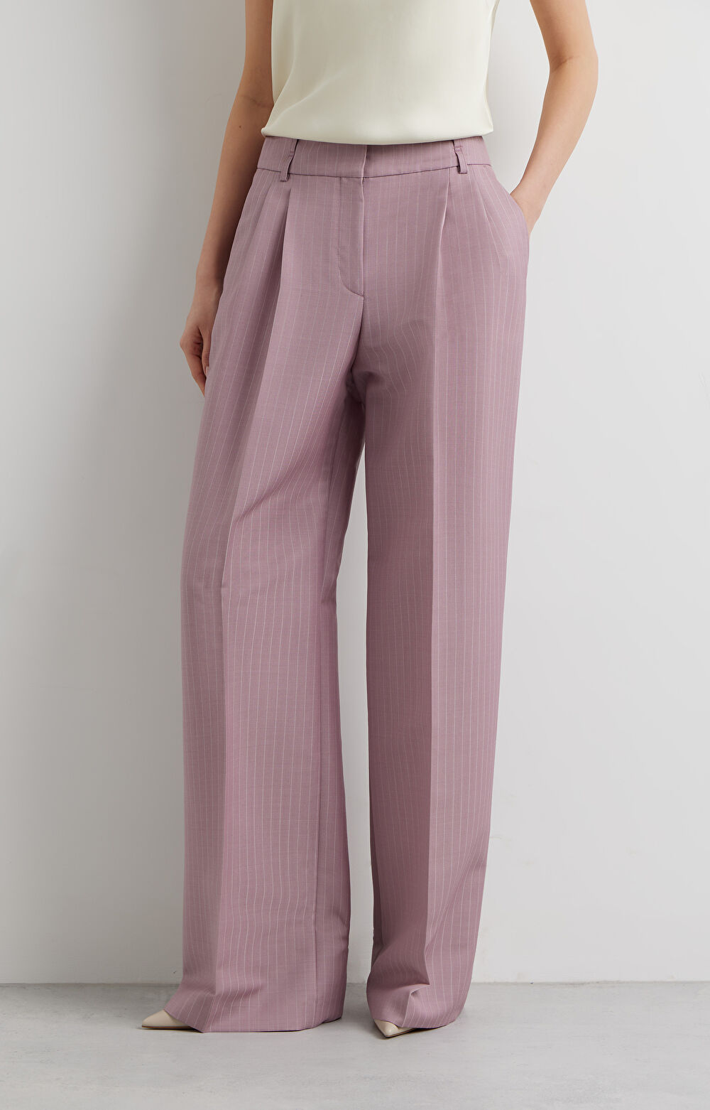 Spodnie wide leg do garnituru - Mix&Match - 2