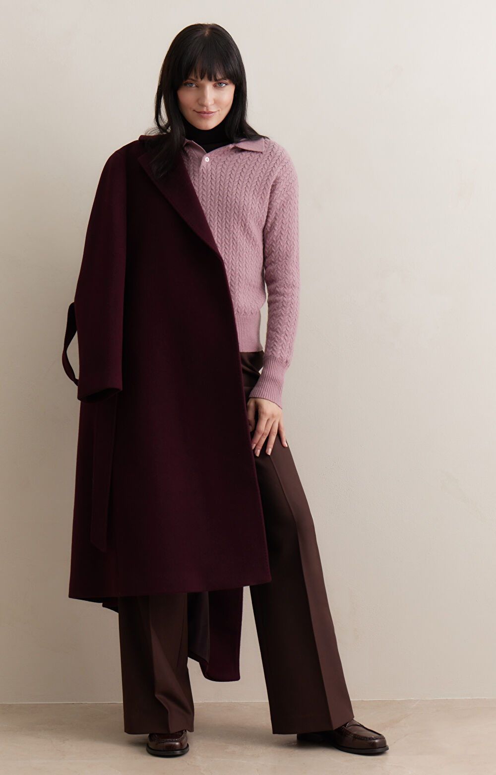 Sweter o warkoczowym splocie - 7