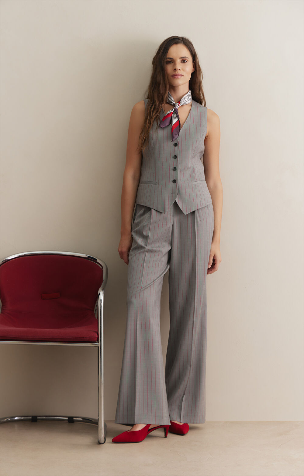 Kamizelka slim do garnituru - Mix&Match - 4