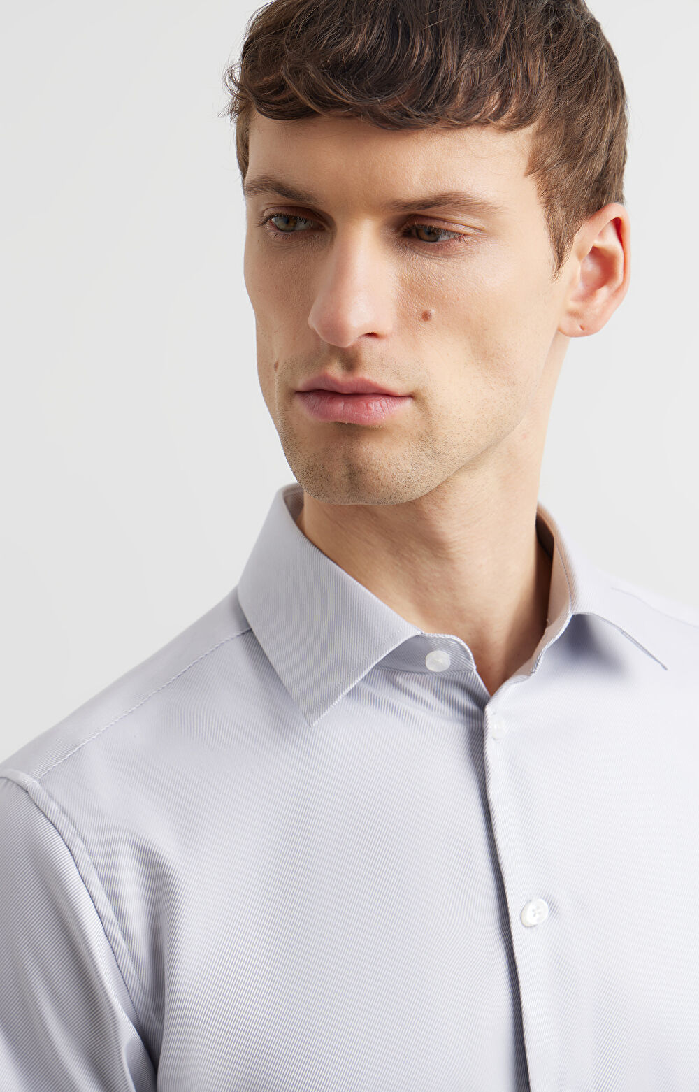 Koszula slim o twillowym splocie - 7