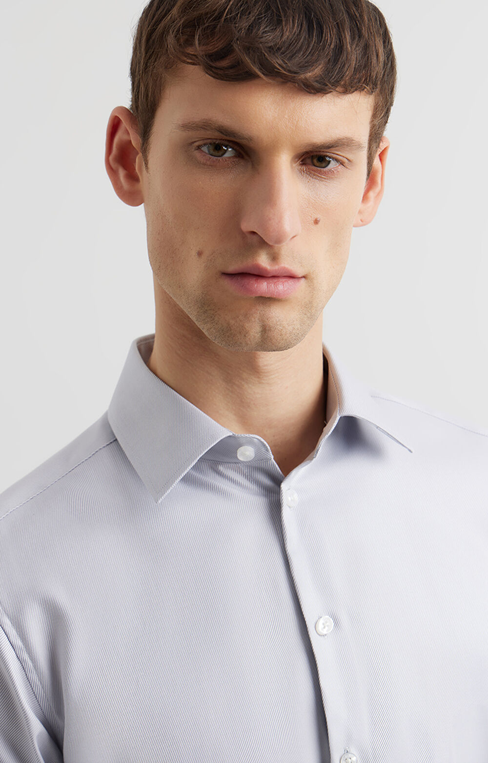 Koszula slim o twillowym splocie - 3