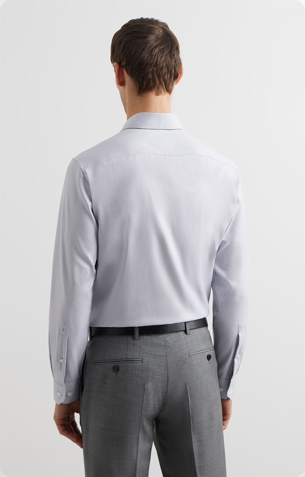 Koszula slim o twillowym splocie - 4