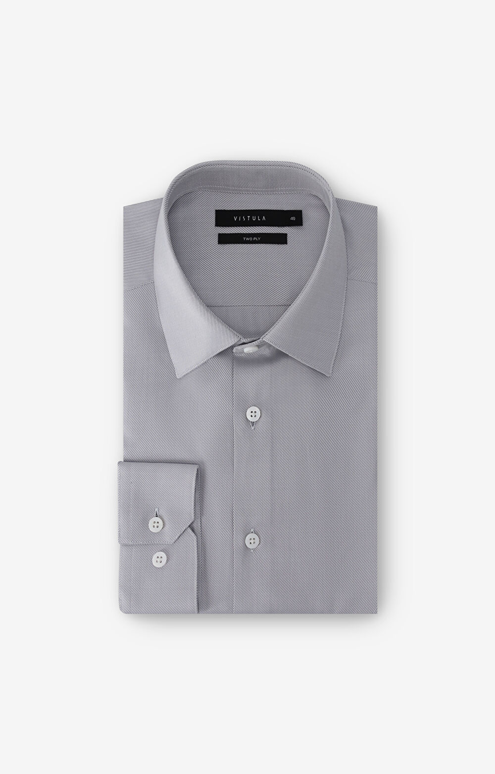 Koszula slim w diagonalny wzór - 2
