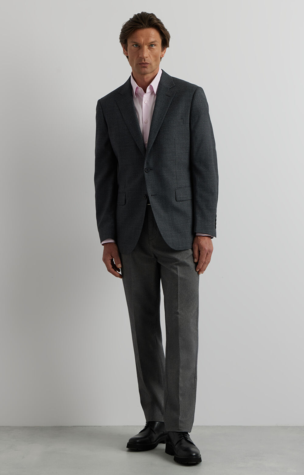 Marynarka slim w delikatną kratę - 2