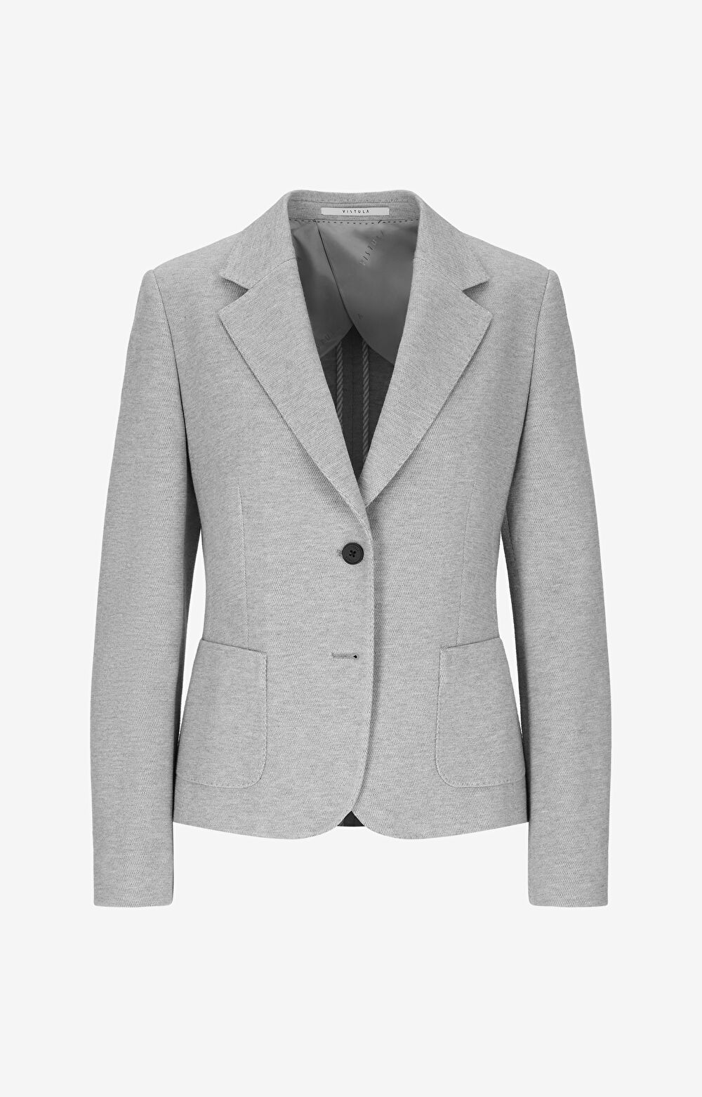 Dzianinowa marynarka slim - 2