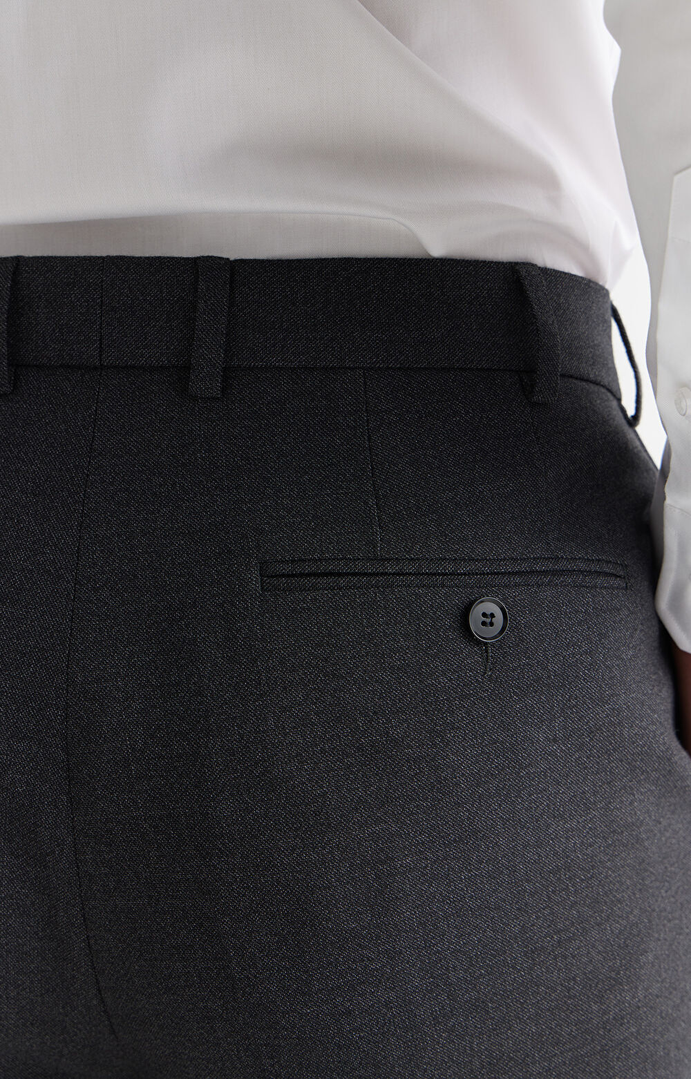 MIX & MATCH - Spodnie regular fit z wełną