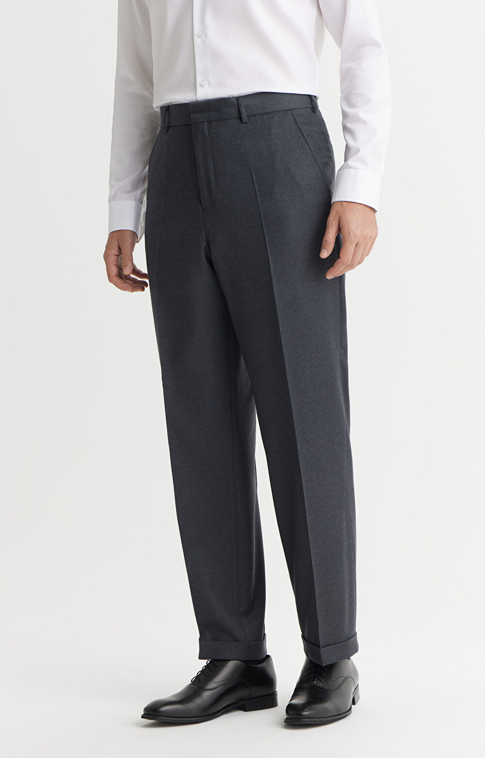 MIX & MATCH - Wełniane spodnie regular fit