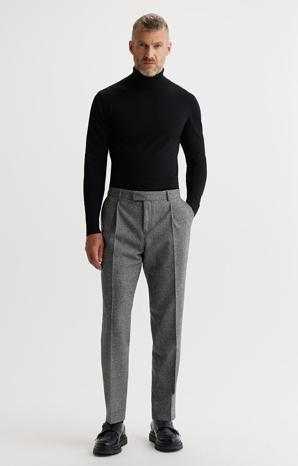 Wełniane spodnie super slim do garnituru - Mix&Match - 3