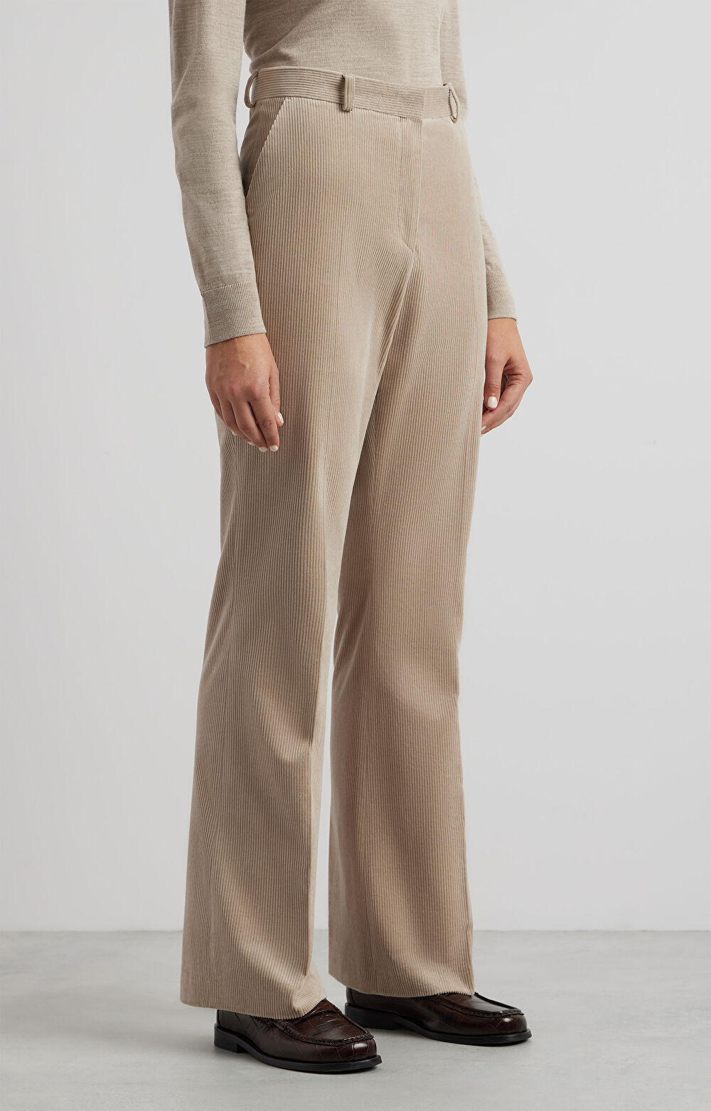 Sztruksowe spodnie slim do garnituru - Mix&Match - 2