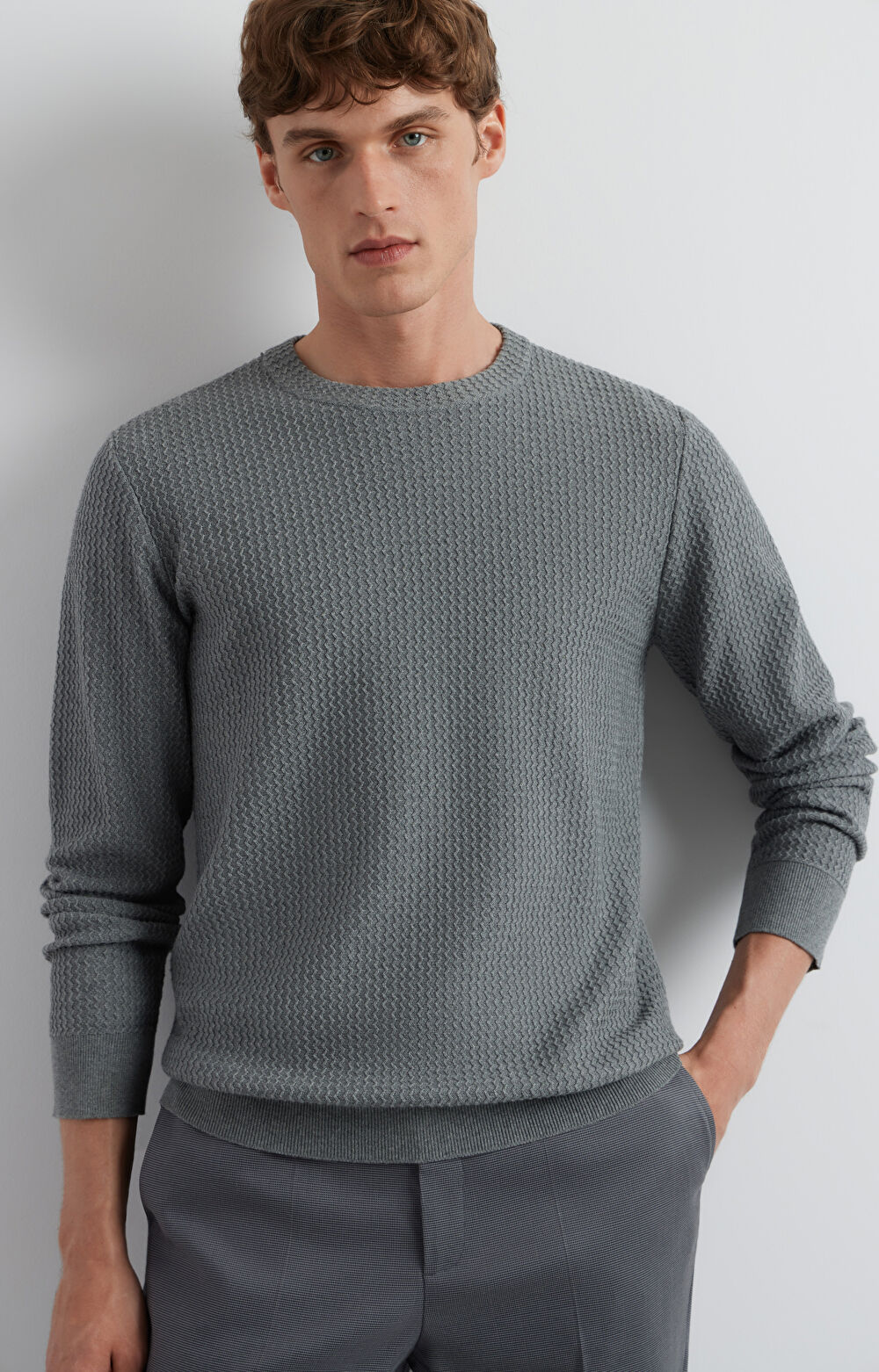 Sweter w mikrowzór - 6