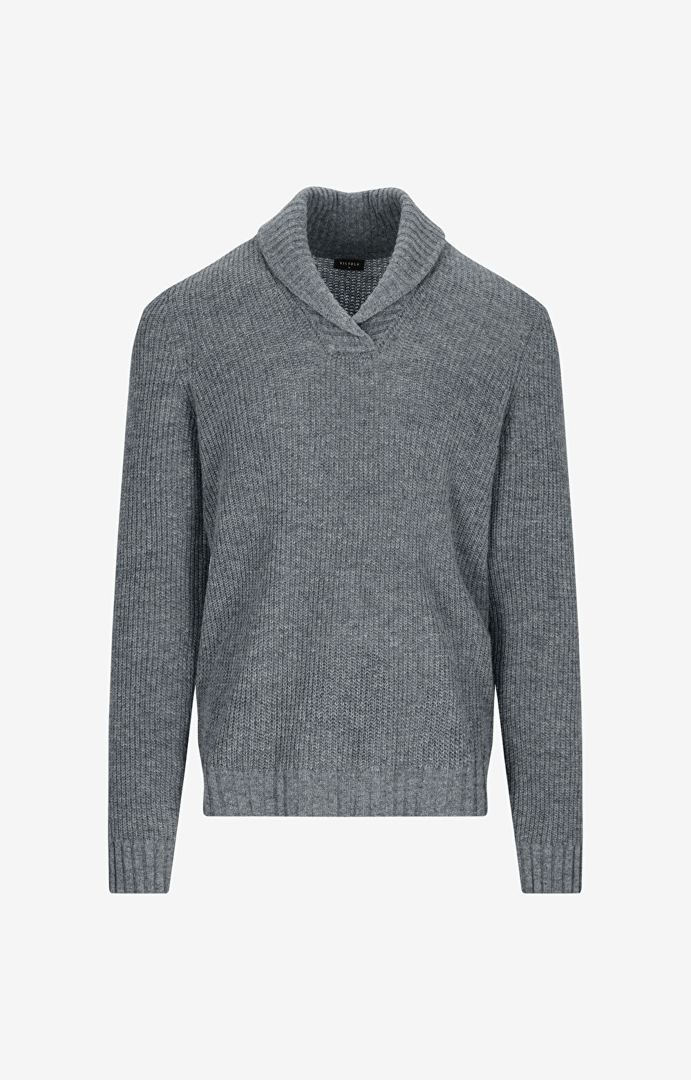 Sweter z kołnierzem szalowym - 2