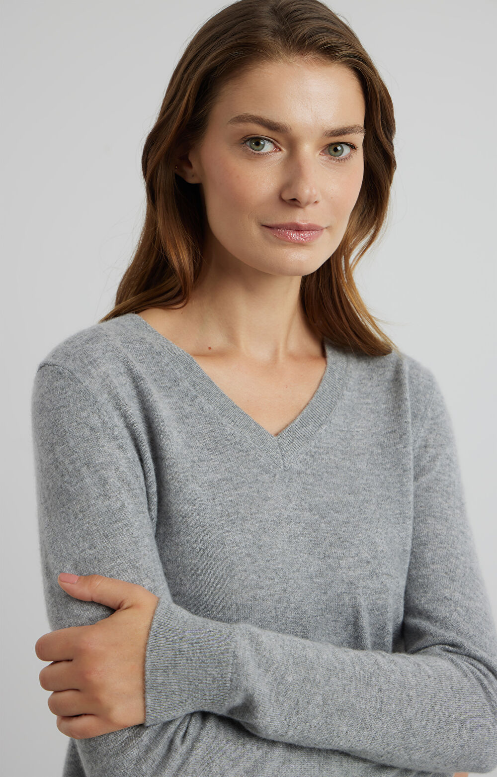 Sweter v-neck - 5