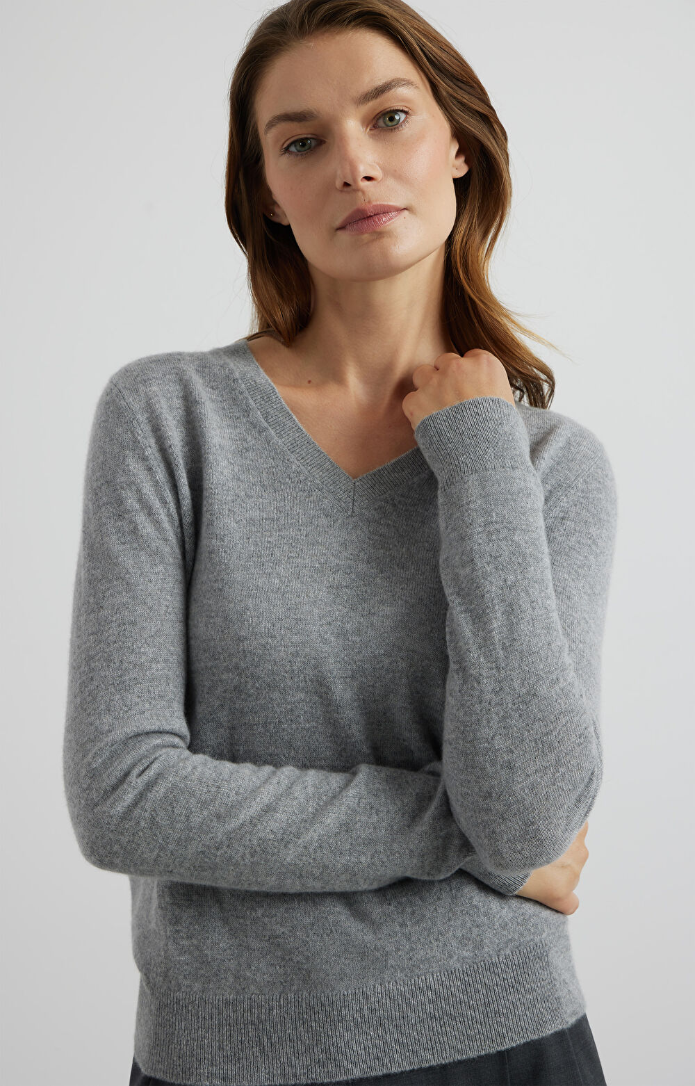 Sweter v-neck - 4