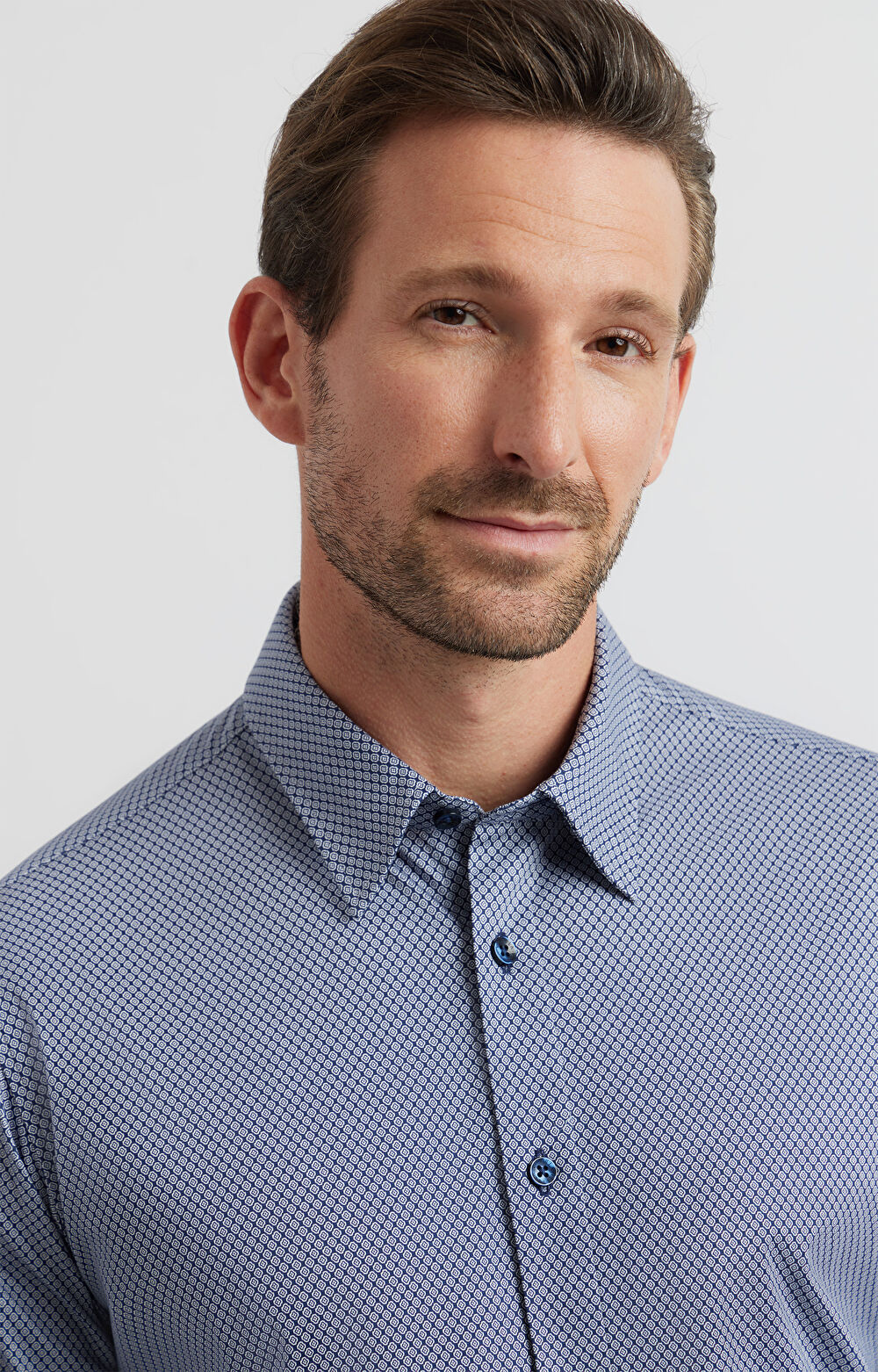 Dzianinowa koszula slim - 3