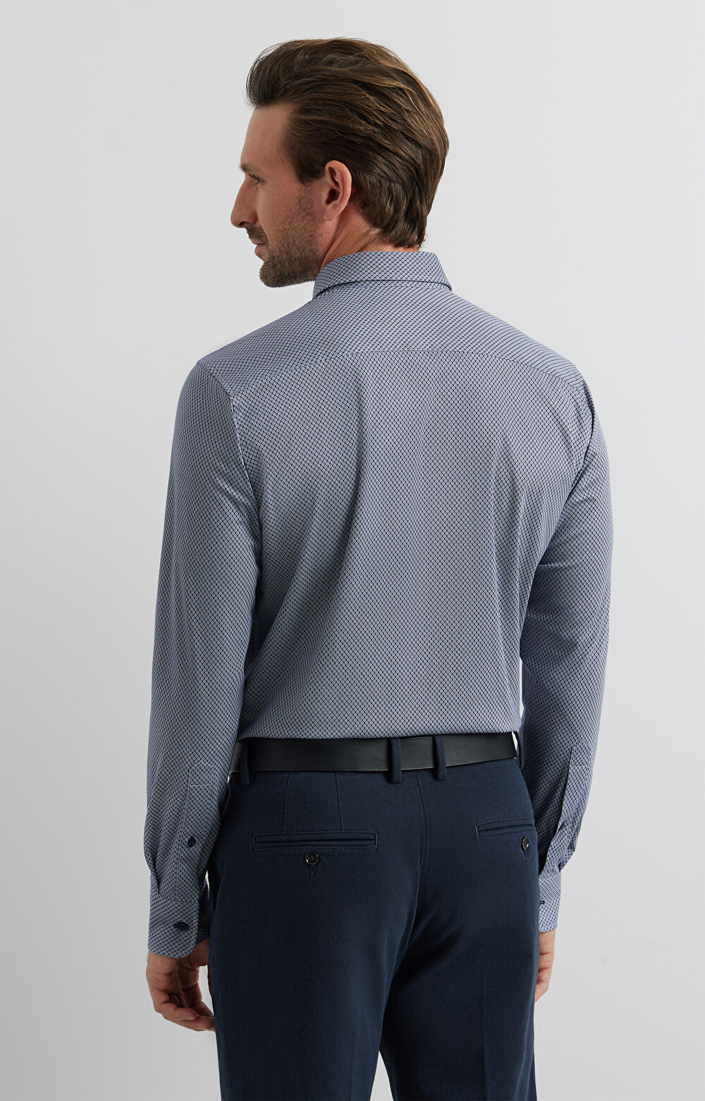 Dzianinowa koszula slim - 4