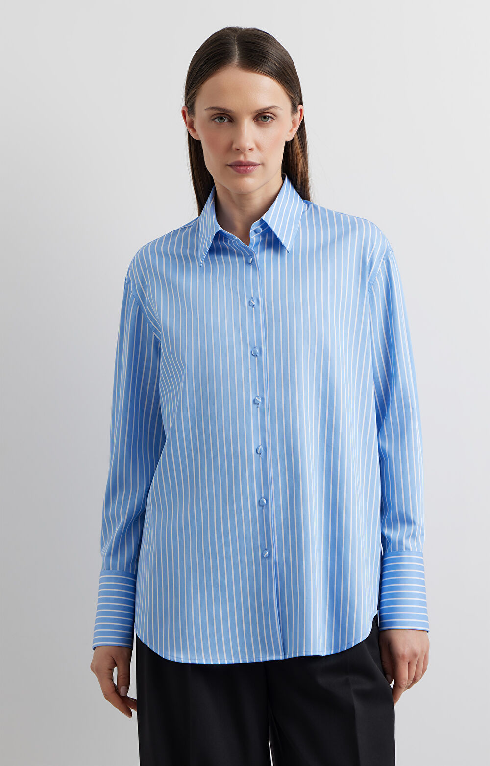 Koszula oversize w paski - 3