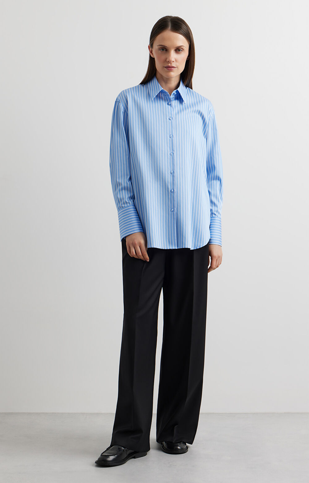 Koszula oversize w paski - 5