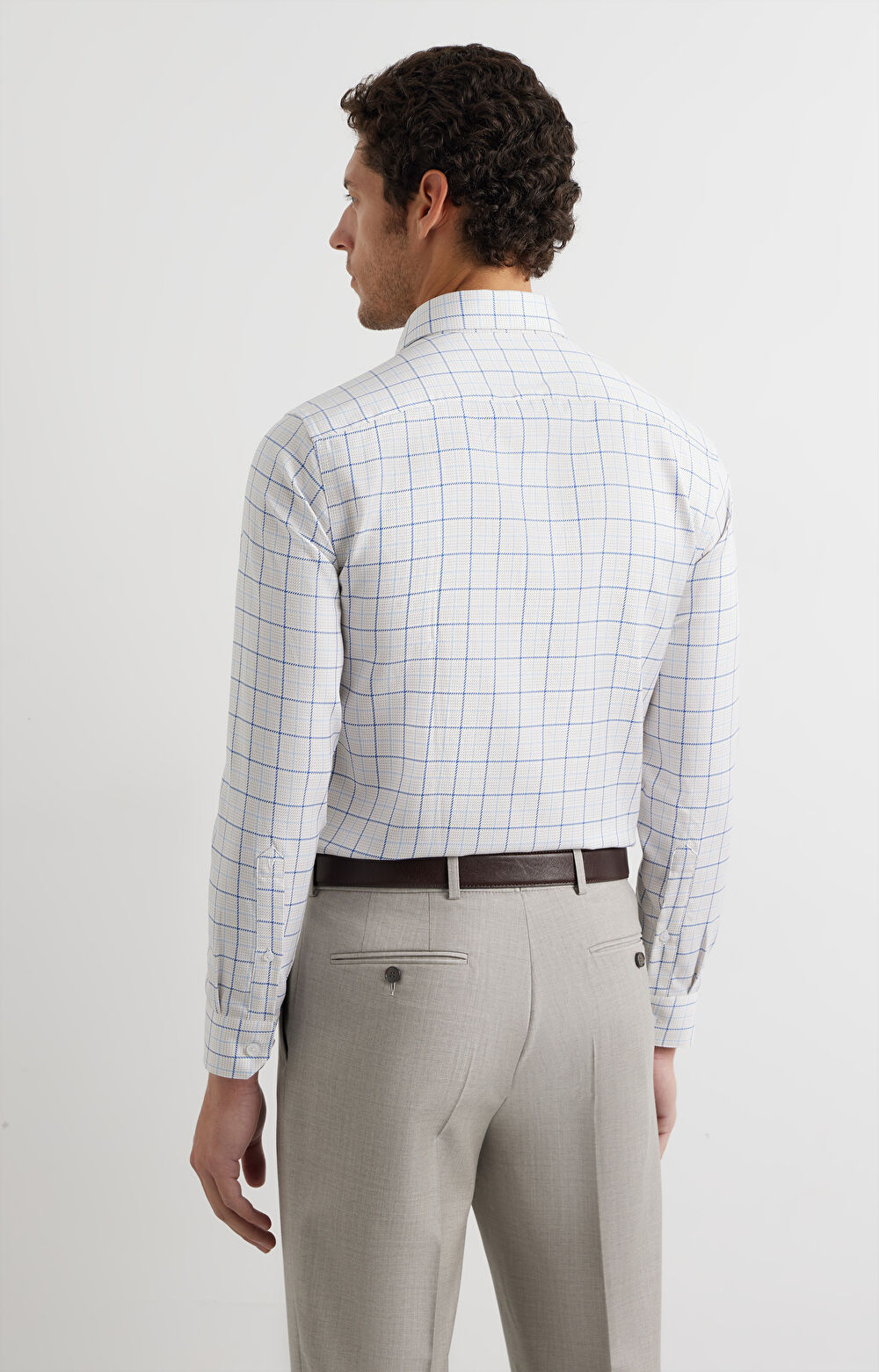 Koszula slim w kratę - 4