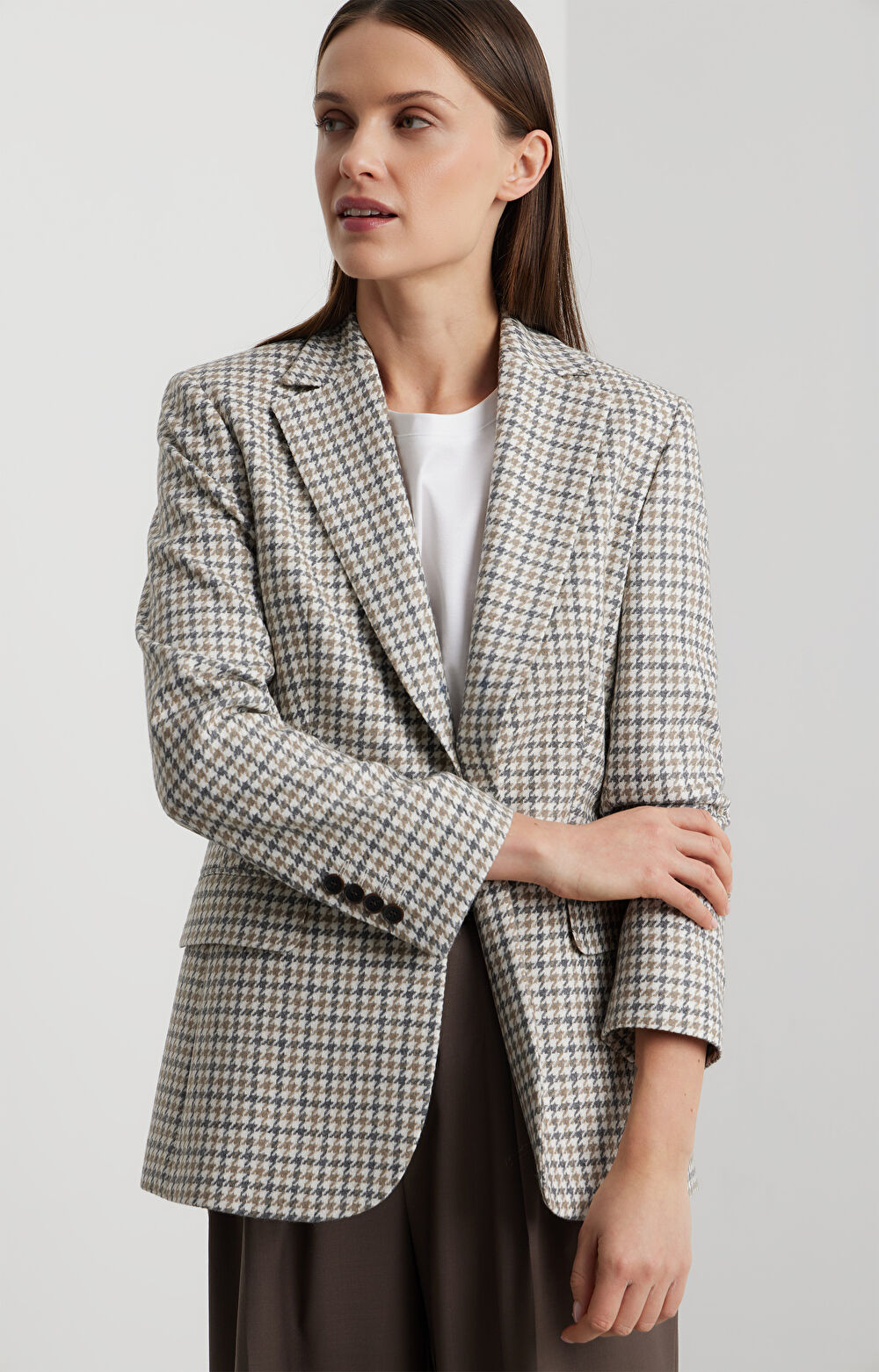 Marynarka slim w kratę - 10