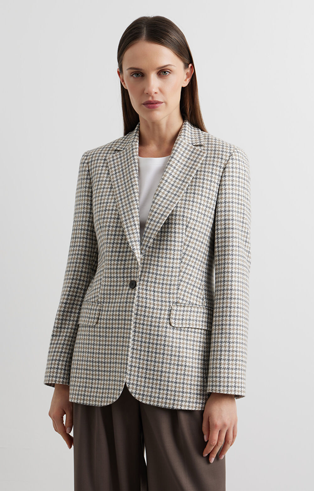 Marynarka slim w kratę - 3