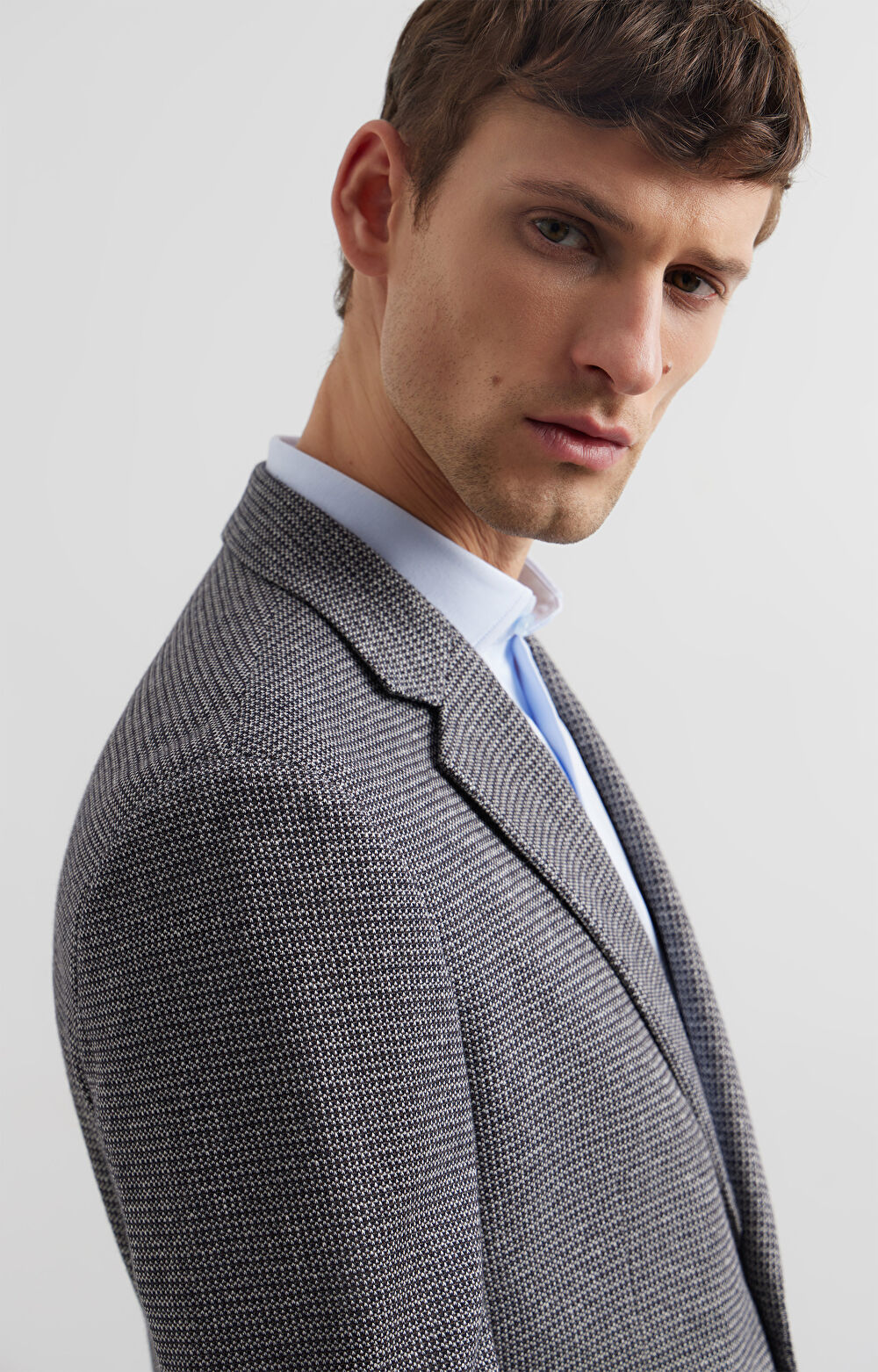 Dzianinowa marynarka super slim - 6