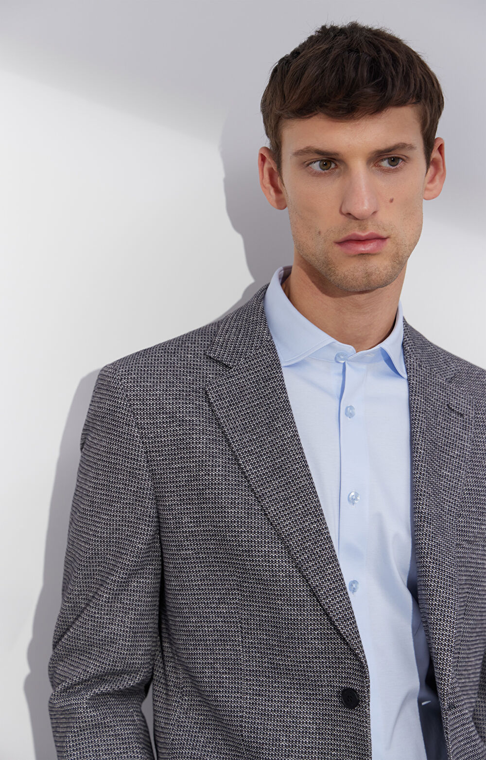 Dzianinowa marynarka super slim - 9