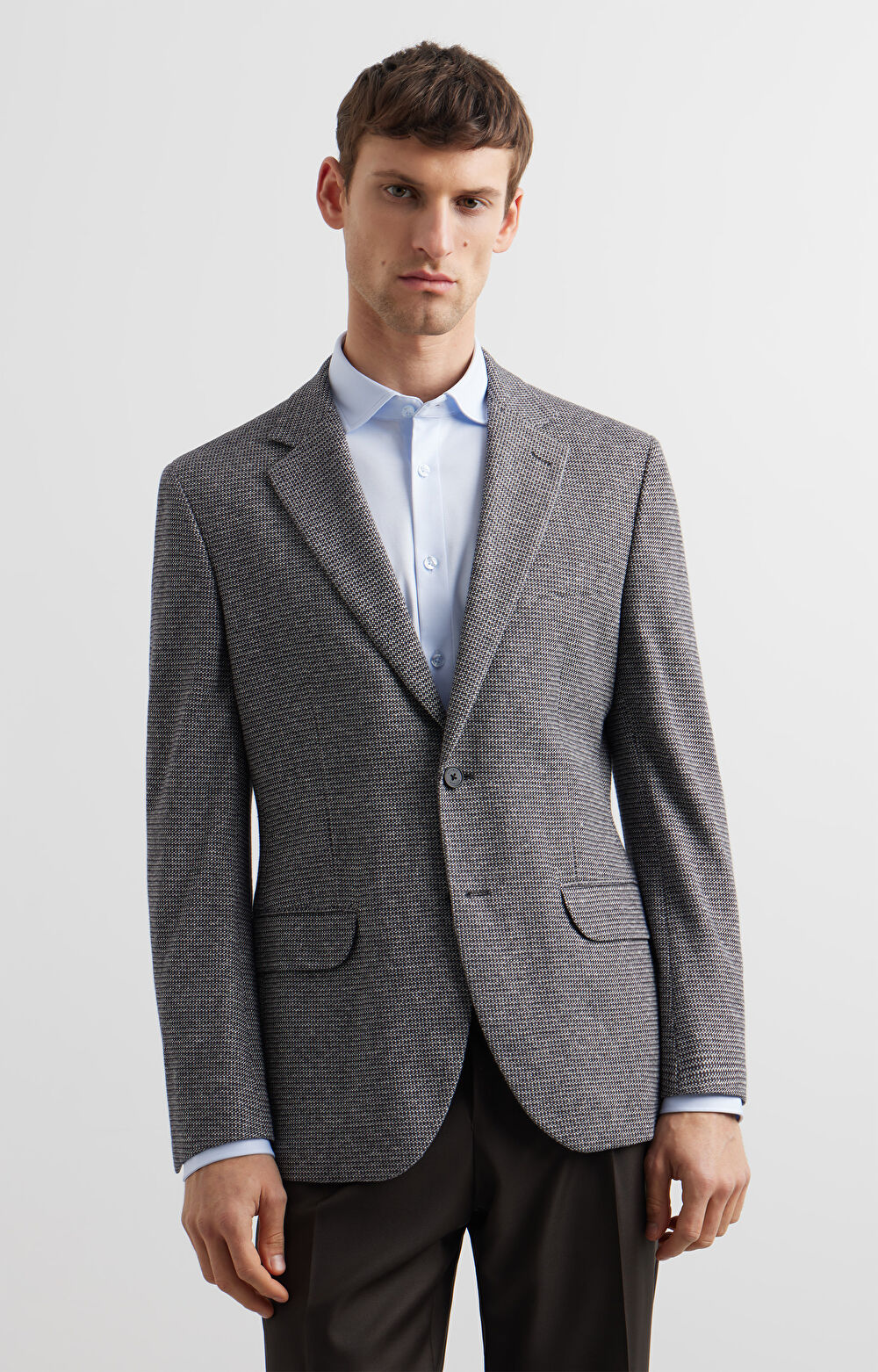 Dzianinowa marynarka super slim - 3