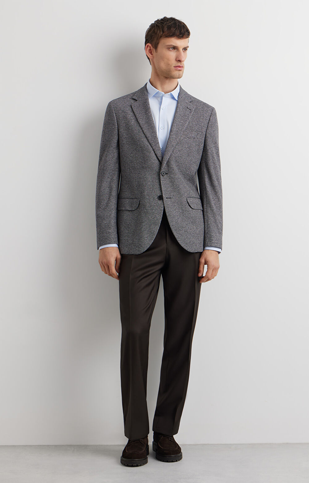 Dzianinowa marynarka super slim - 4