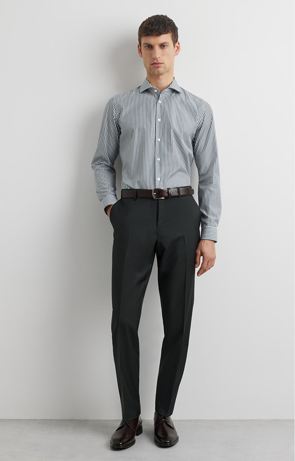 Zielona koszula długi rękaw VISTULA - 5