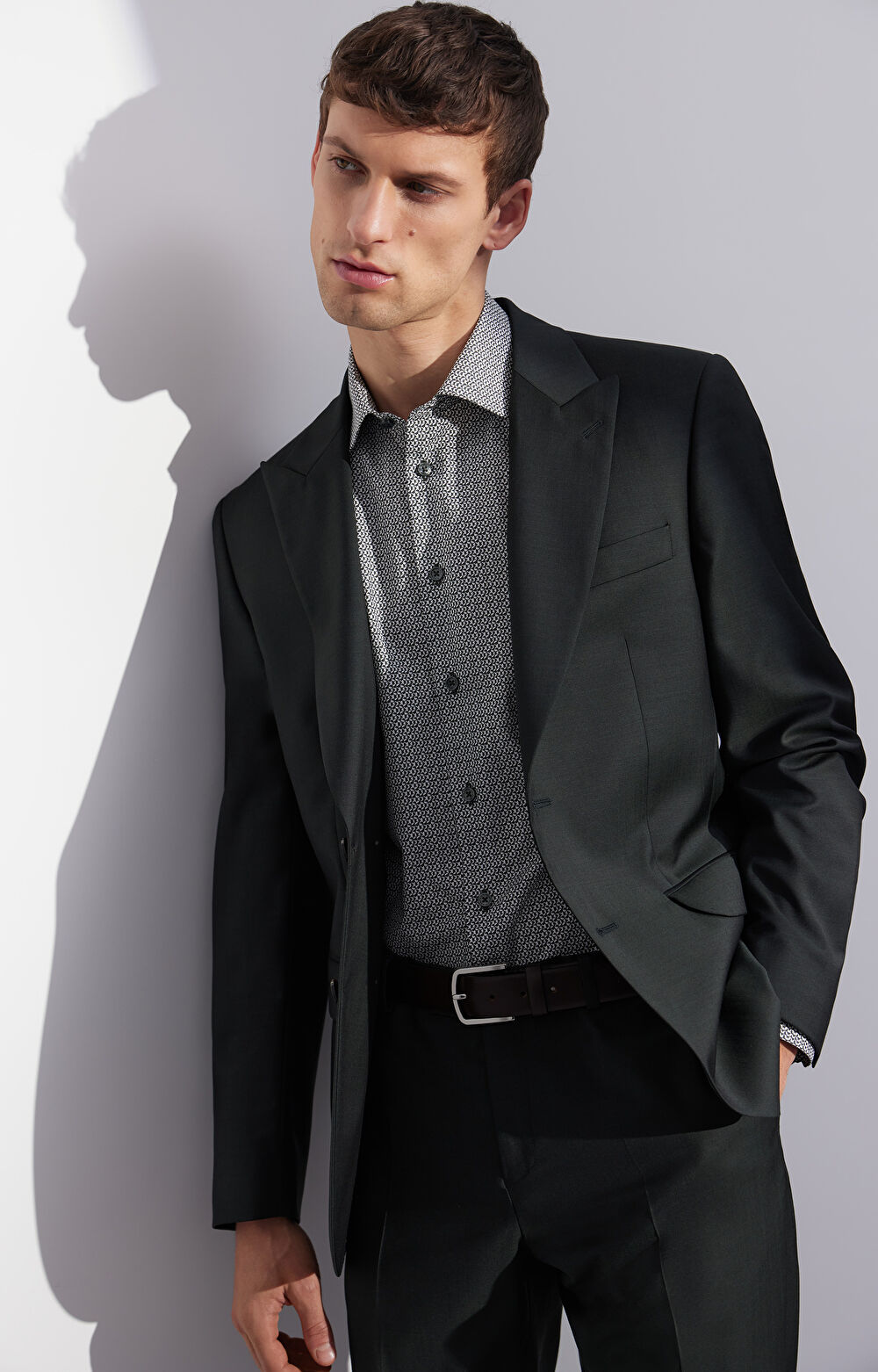 Koszula slim w print - 9