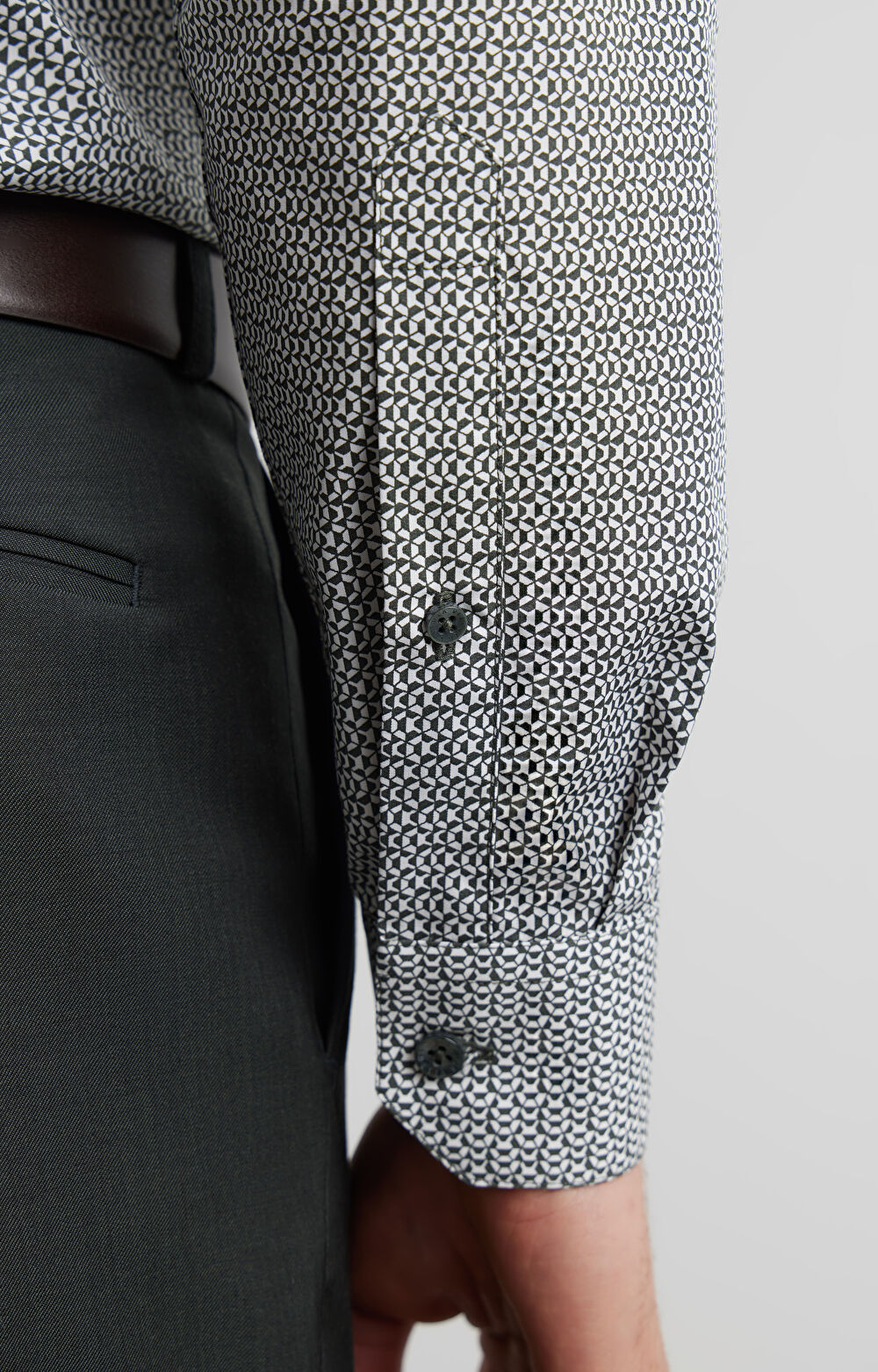 Koszula slim w print - 6