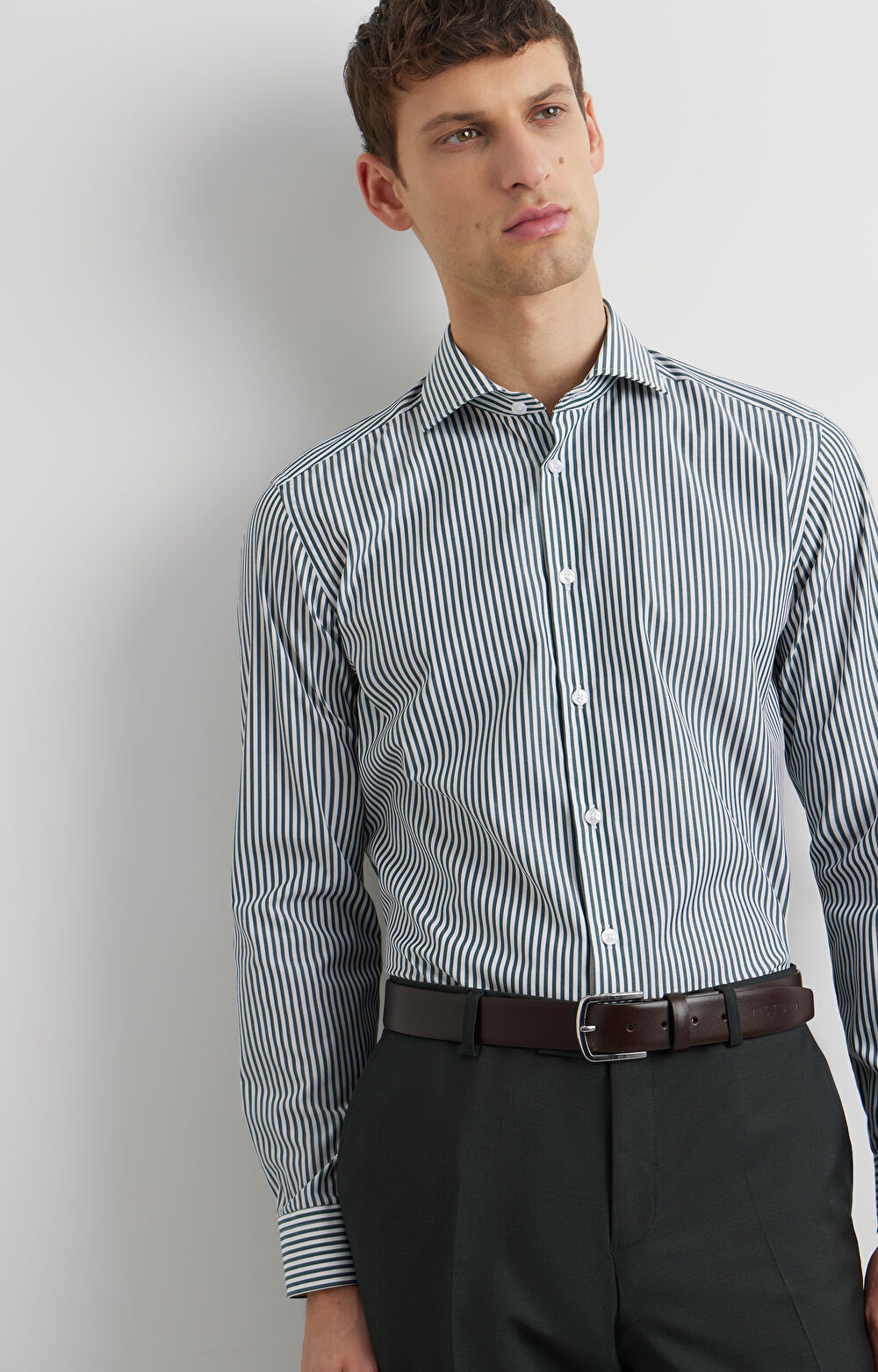 Zielona koszula długi rękaw VISTULA - 7