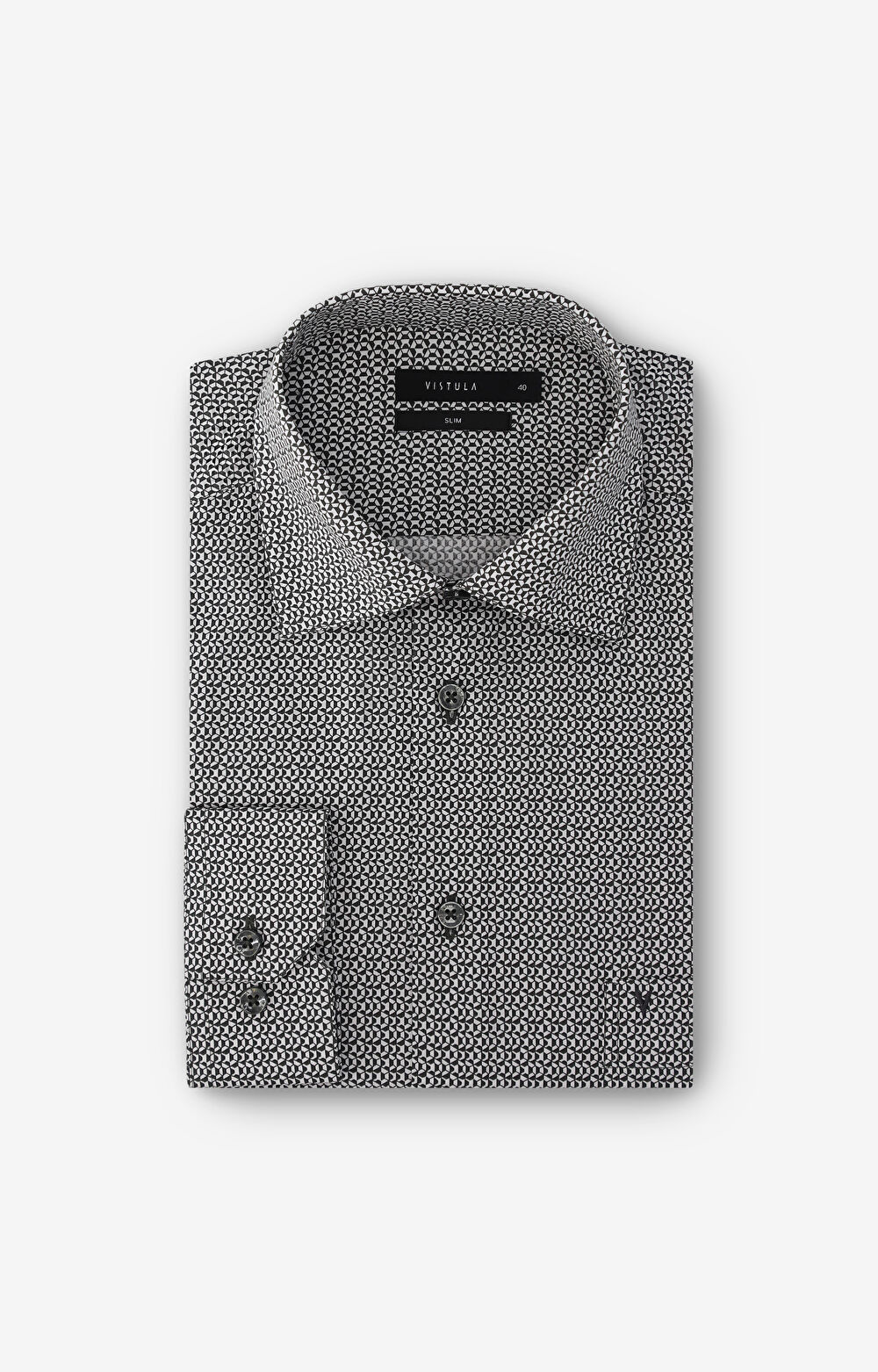 Koszula slim w print - 2