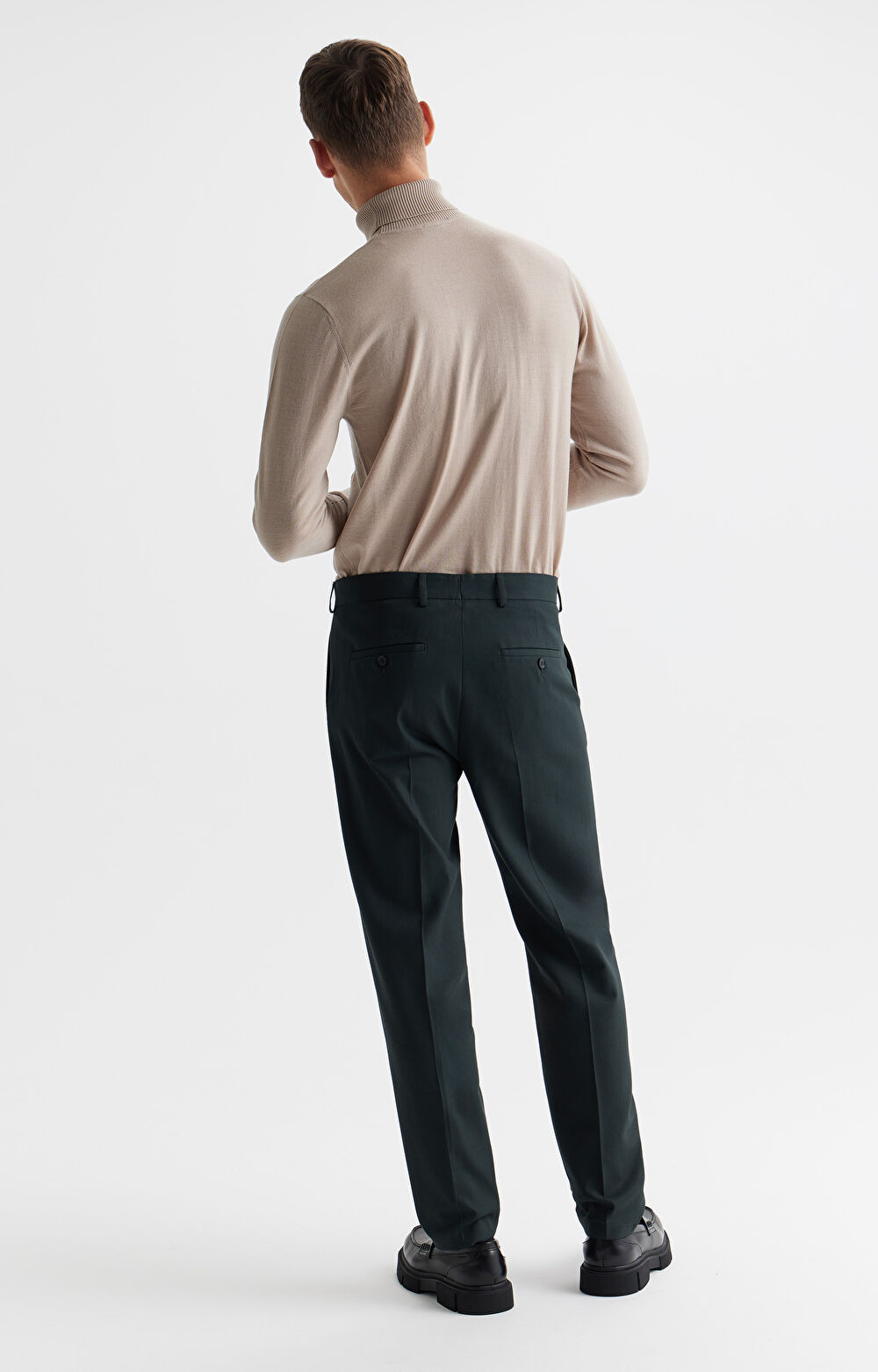 Bawełniane spodnie slim fit