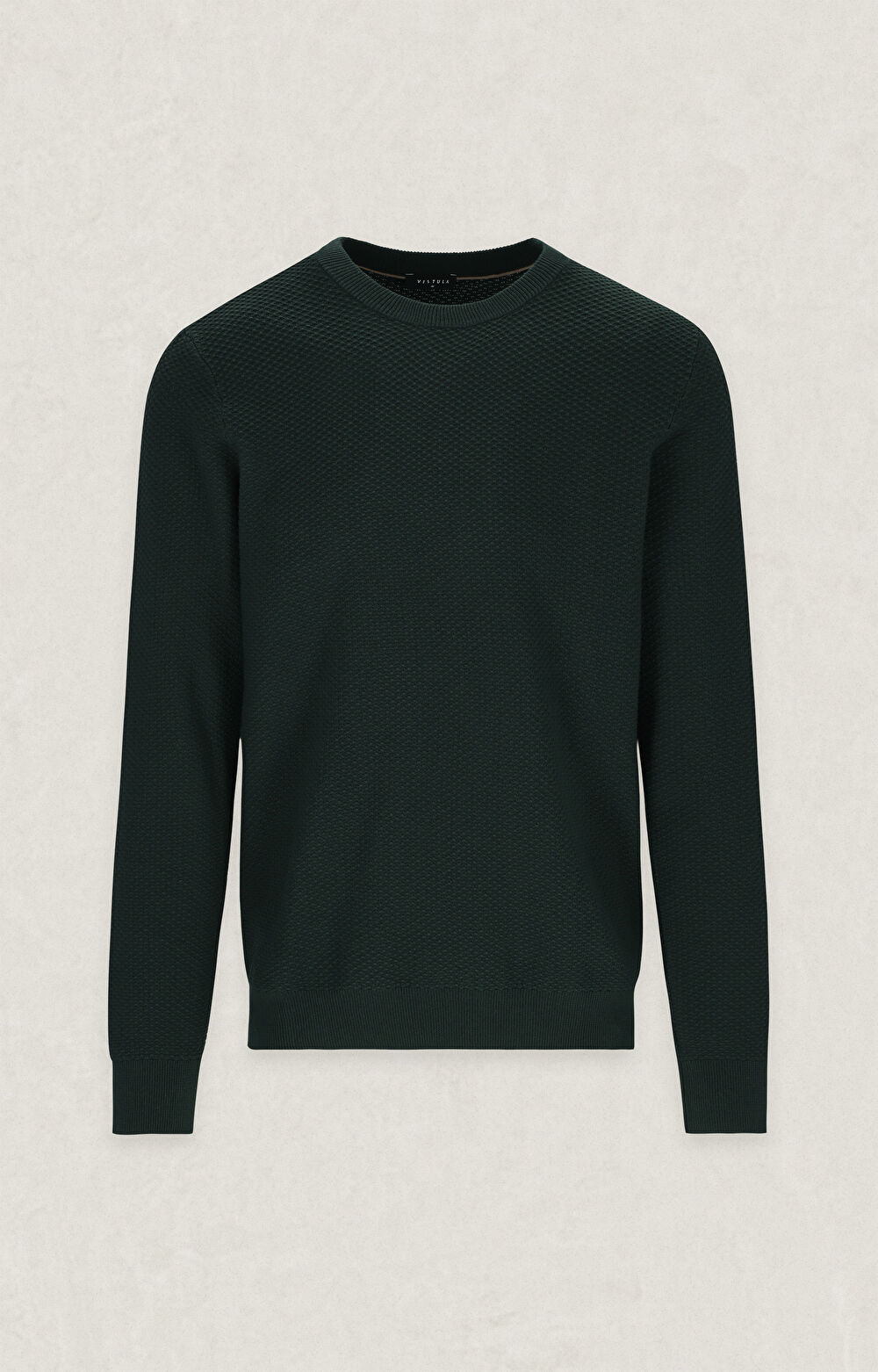 Strukturalny sweter round neck - 3