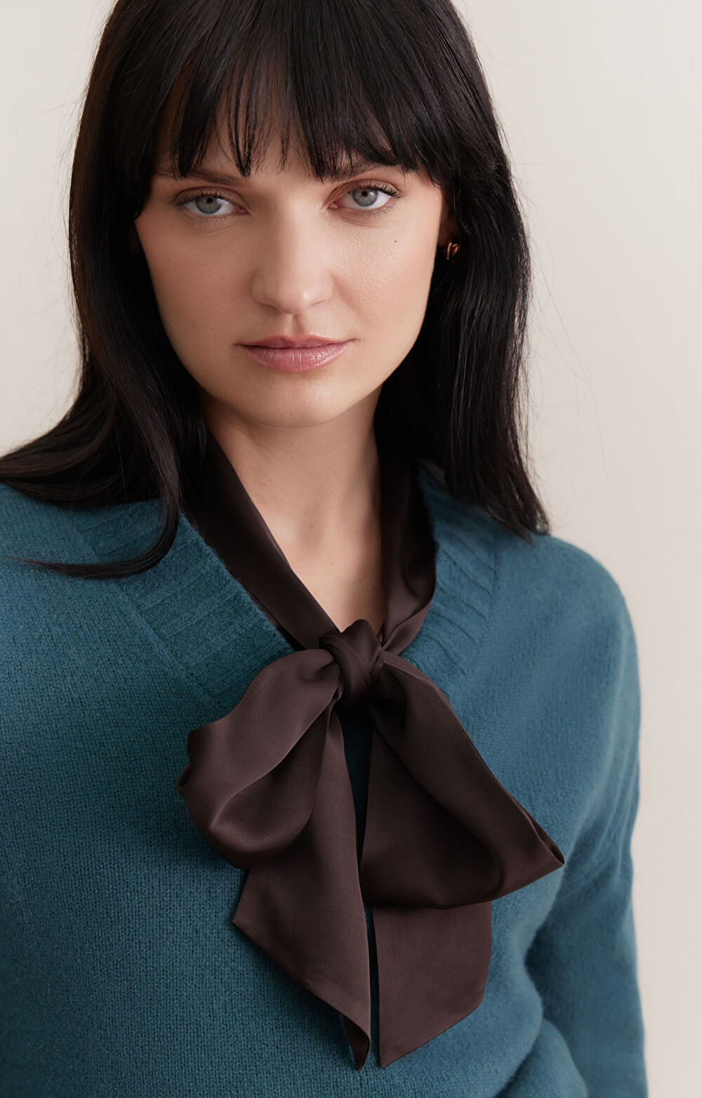 Sweter v-neck - 5