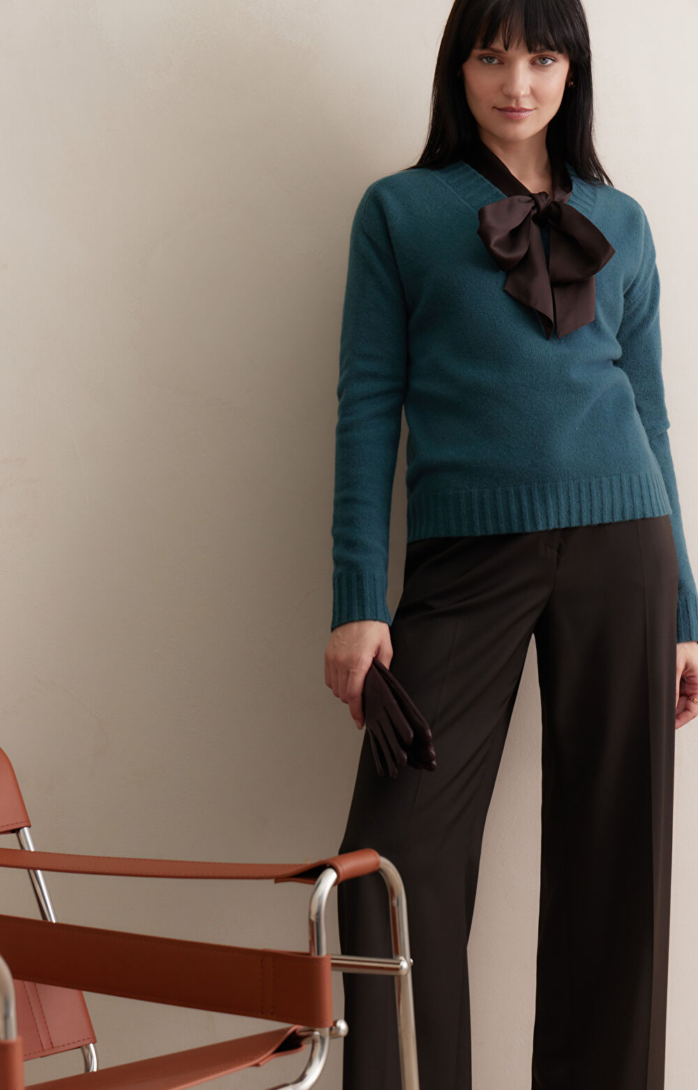 Sweter v-neck - 7