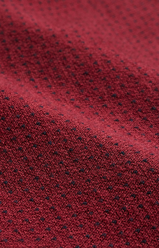 Lekki, bawełniany sweter typu round-neck z delikatnym wzorem