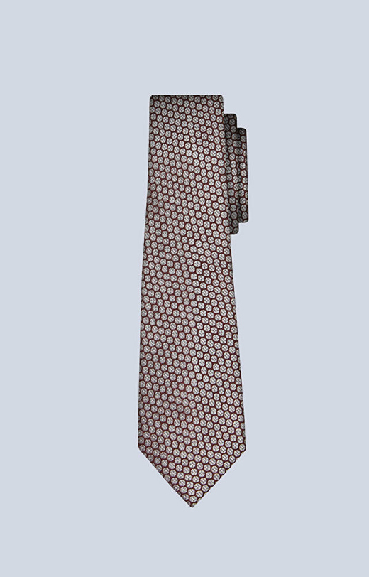 Jedwabny krawat w mikrowzór